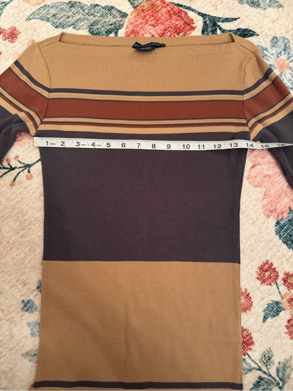 Ralph Lauren Beige Boatneck Sweater - Picture 3 of 5